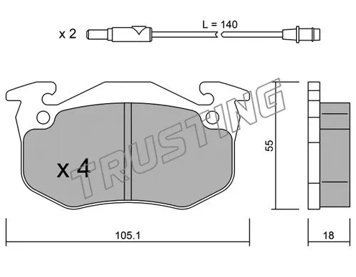 Brake Pad Set, disc brake (038.1)
