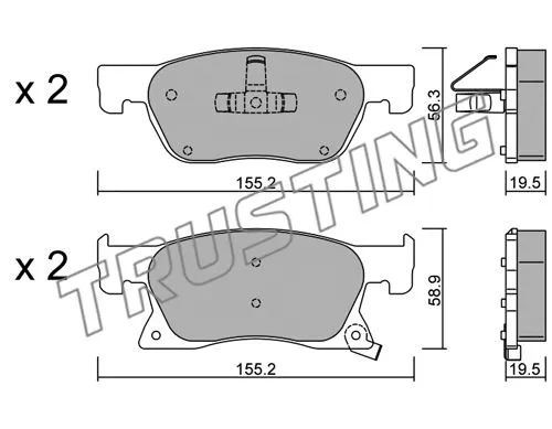 Brake Pad Set, disc brake (1114.0)