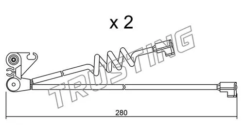 Warning Contact, brake pad wear (SU.169K)