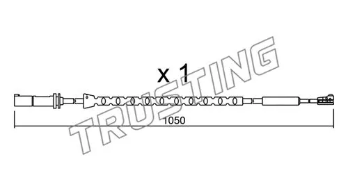 Warning Contact, brake pad wear (SU.310)