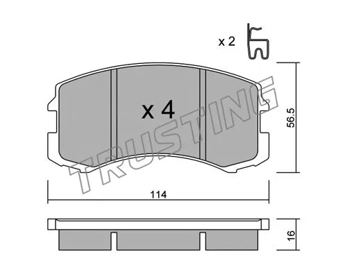 Brake Pad Set, disc brake (752.0)