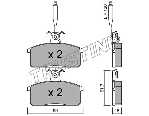 Brake Pad Set, disc brake (028.3)