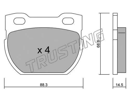 Brake Pad Set, disc brake (363.0)