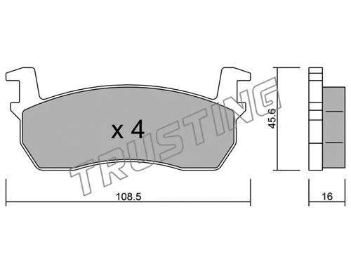 Brake Pad Set, disc brake (036.0)