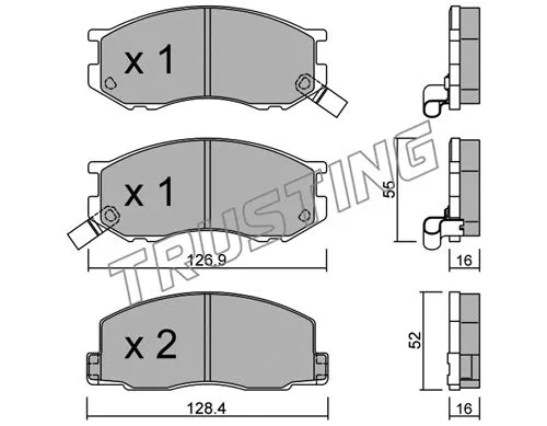 Brake Pad Set, disc brake (471.0)
