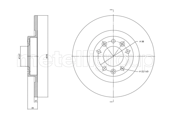 Brake Disc (DF1760)