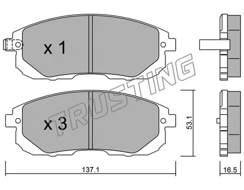 Brake Pad Set, disc brake (893.0)