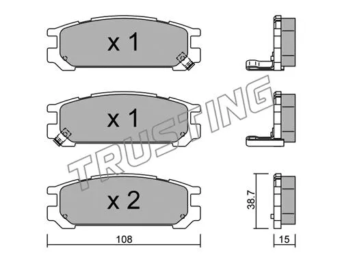 Brake Pad Set, disc brake (213.0)