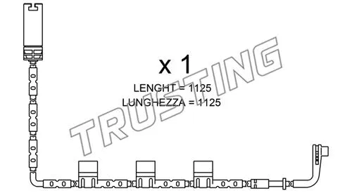 Warning Contact, brake pad wear (SU.223)