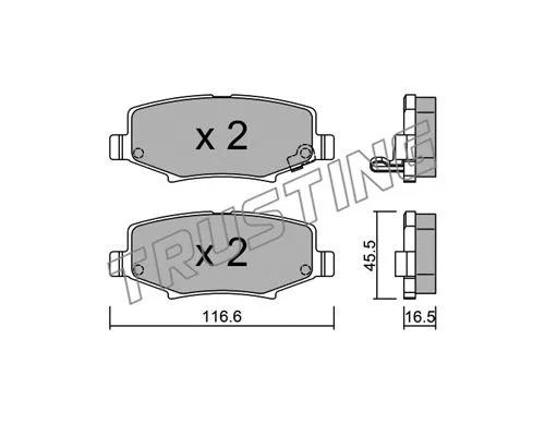 Brake Pad Set, disc brake (880.0)