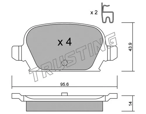 Brake Pad Set, disc brake (557.0)