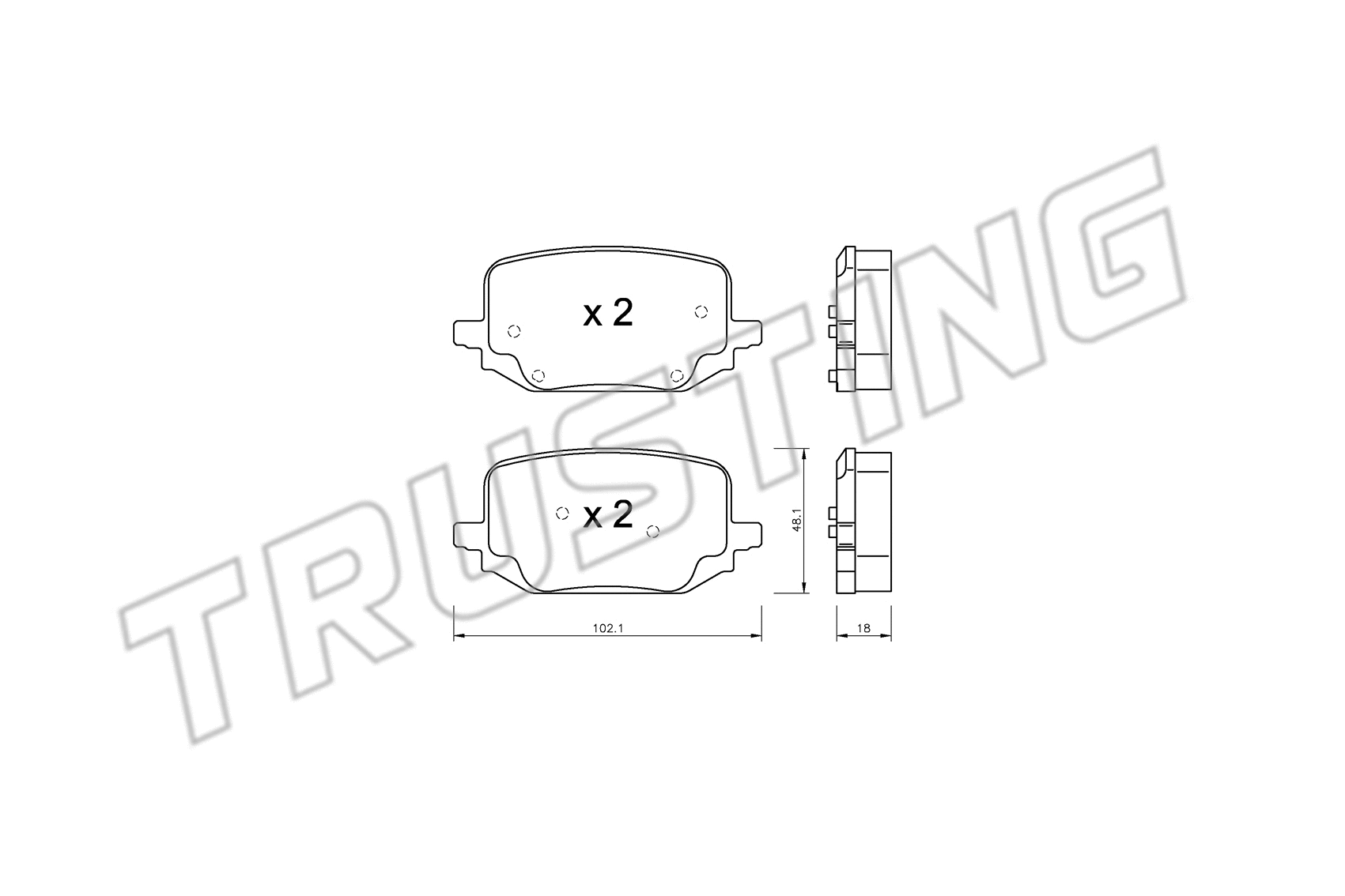 Brake Pad Set, disc brake (1331.0)