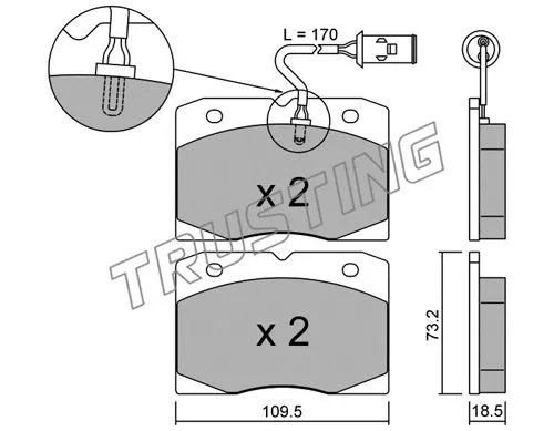 Brake Pad Set, disc brake (053.2)