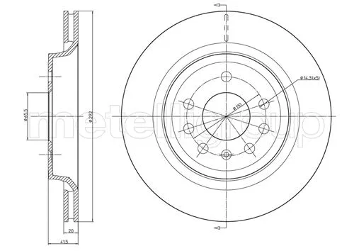 Brake Disc (DF975)