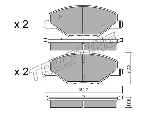 Brake Pad Set, disc brake (1030.0)