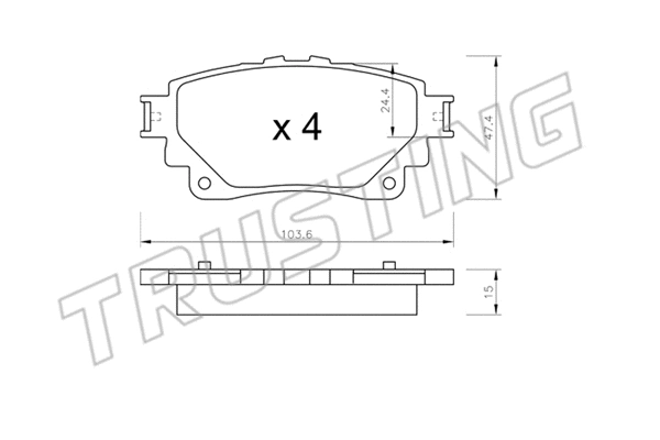 Brake Pad Set, disc brake (1290.0)