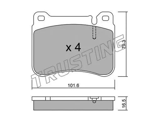 Brake Pad Set, disc brake (684.0)