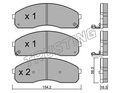 Brake Pad Set, disc brake (383.0)