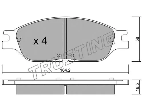 Brake Pad Set, disc brake (698.0)