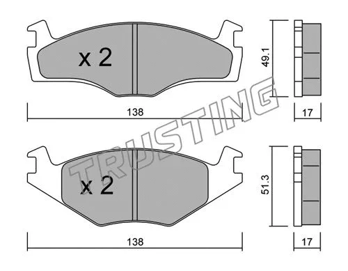 Brake Pad Set, disc brake (047.2)