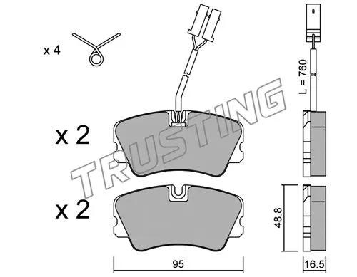 Brake Pad Set, disc brake (067.0)