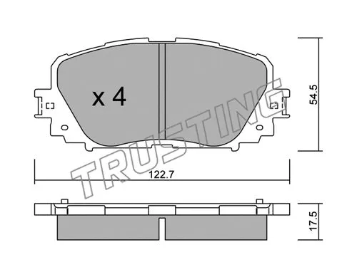 Brake Pad Set, disc brake (836.0)