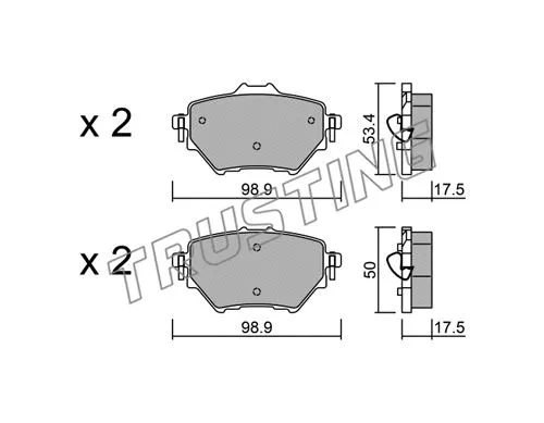 Brake Pad Set, disc brake (1003.0)
