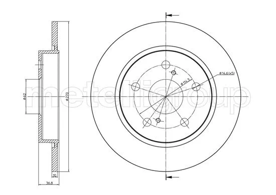 Brake Disc (DF1180)