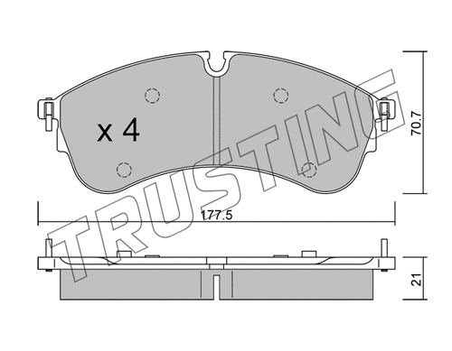 Brake Pad Set, disc brake (1174.0)