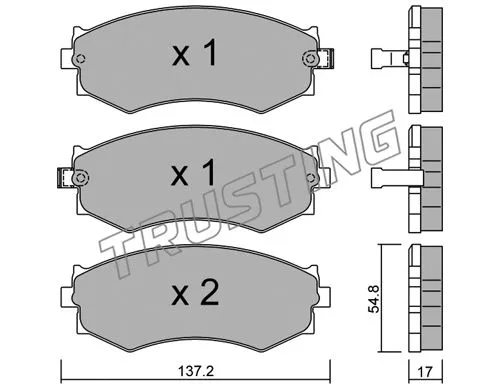 Brake Pad Set, disc brake (197.1)
