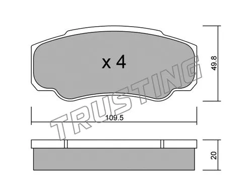 Brake Pad Set, disc brake (548.0)