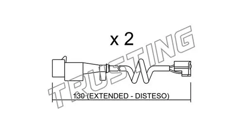 Warning Contact, brake pad wear (SU.225K)