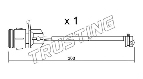 Warning Contact, brake pad wear (SU.249)