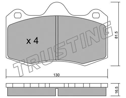 Brake Pad Set, disc brake (407.0)