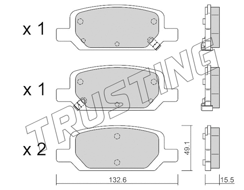 Brake Pad Set, disc brake (1278.0)