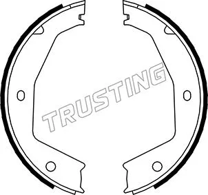 Brake Shoe Set, parking brake (048.002)