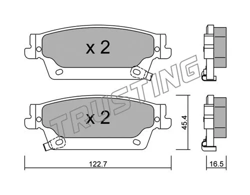 Brake Pad Set, disc brake (717.0)