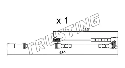 Warning Contact, brake pad wear (SU.311)