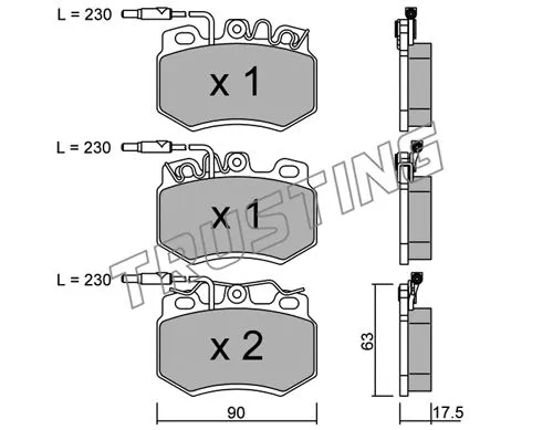 Brake Pad Set, disc brake (051.0)
