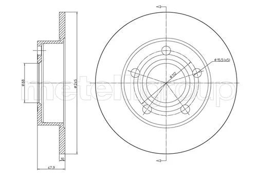Brake Disc (DF641)