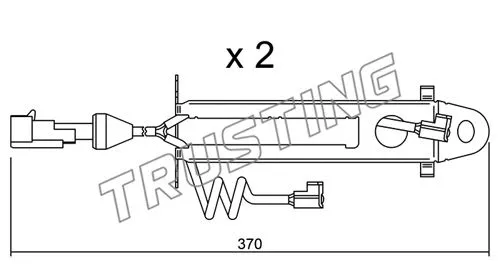 Warning Contact, brake pad wear (SU.168K)