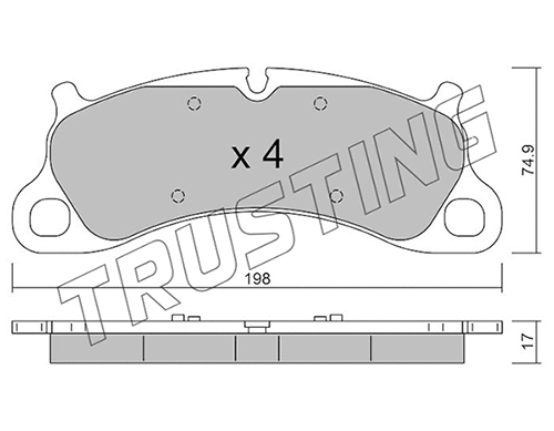 Brake Pad Set, disc brake (1255.0)