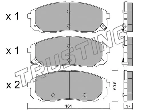 Brake Pad Set, disc brake (1097.0)
