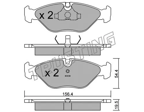 Brake Pad Set, disc brake (218.0)