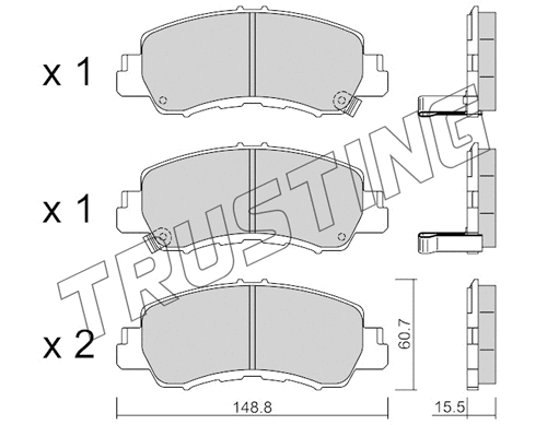 Brake Pad Set, disc brake (1239.0)