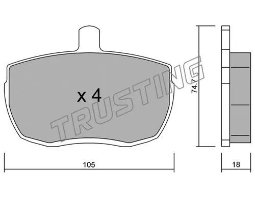 Brake Pad Set, disc brake (018.0)
