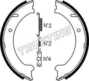 Brake Shoe Set, parking brake (127.274K)