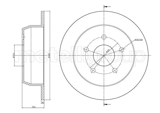 Brake Disc (DF696)