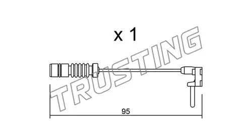 Warning Contact, brake pad wear (SU.011)