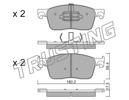Brake Pad Set, disc brake (1107.0)